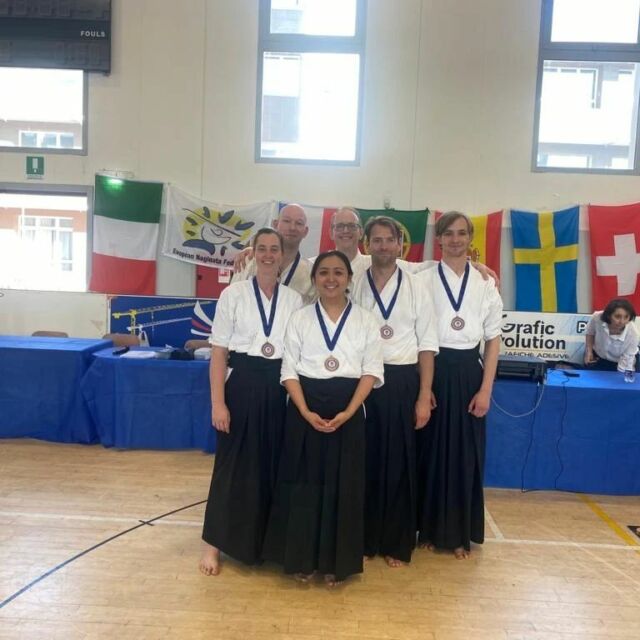 🥉🏆 Exciting News! Our Ladies and Men Naginata Team has struck bronze at the European Naginata Championship, and there's even more reason to celebrate! 🥉🎉

Not only did our incredible team's secure the bronze medal, but we're also proud to announce that Charlotte has passed her Nidan examination with flying colors!!!